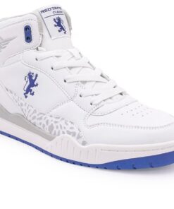 Red Tape PU Sneakers for Men - White and Blue-EFS-44