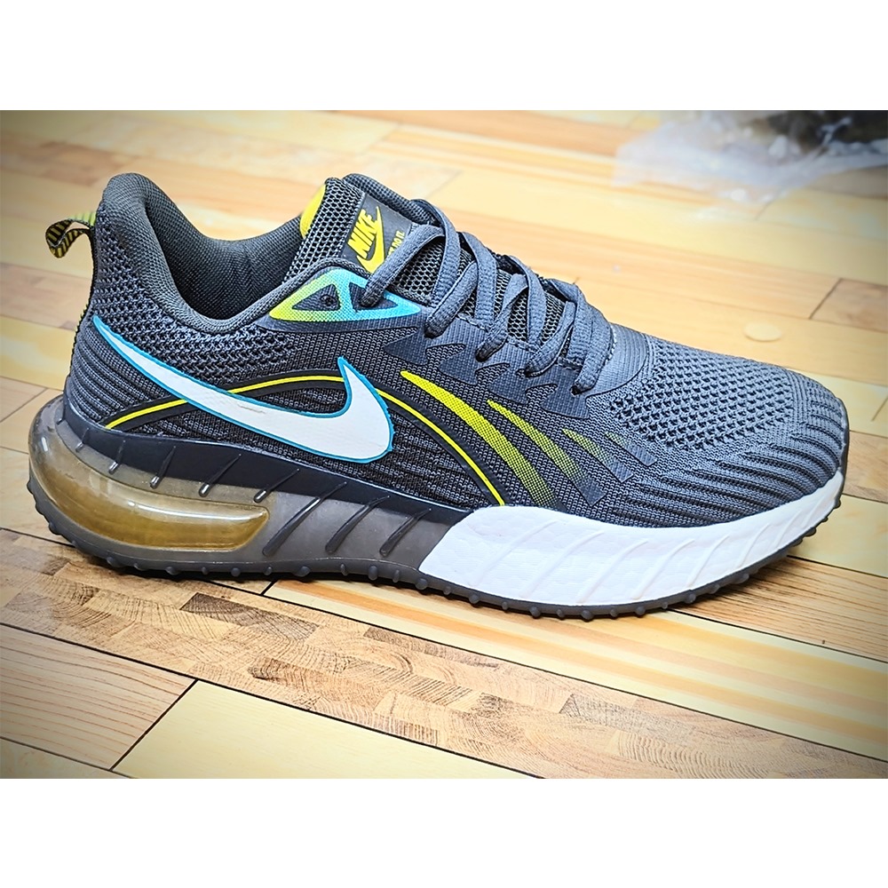 Nike Mesh Athleisure Sports Running Shoes For Men - Gray-EFS-35